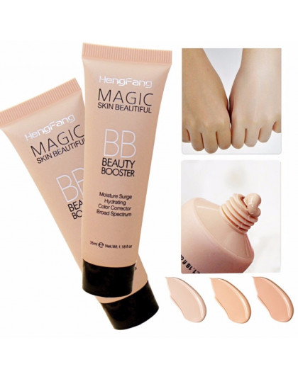 1 Pc Heng Fang naturalne rozjaśnić korygująca baza pod makijaż długotrwałe twarzy rozświetlający podkład w płynie BB Cream kosme