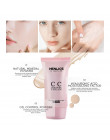 HENLICS twarzy CC krem SPF 25 + koreański kosmetyczne nawilżający makijaż kontrola oleju korektor wykończenie BB baza makijaż