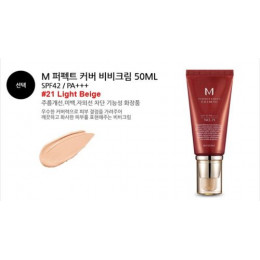 Najlepsze Korea kosmetyki MISSHA M Cover Cover BB Cream 50 ml SPF42 PA + + + (nr 27 nr 21 nr 23) fundacja makijaż idealny krem B