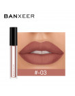 BANXEER błyszczyk matowy 8 kolorów błyszczyk do ust aksamitna szminka cieczy matowy wodoodporny odcień pełne i bogate Sexy makij