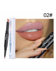 2 w 1 Lip Liner kredka do ust matowy wodoodporna konturówka do ust czerwone usta wkładki Pen Stick długotrwały seksowny makijaż 