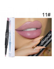 2 w 1 Lip Liner kredka do ust matowy wodoodporna konturówka do ust czerwone usta wkładki Pen Stick długotrwały seksowny makijaż 