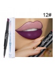 2 w 1 Lip Liner kredka do ust matowy wodoodporna konturówka do ust czerwone usta wkładki Pen Stick długotrwały seksowny makijaż 