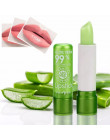Aloe Vera balsam do ust kolor zmiana długotrwały wysoce odżywczy nawilżający balsam do ust (z krem) Gradient kolor proszku do ma