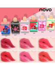 NOVO marka 6 kolorów batom Super lodu krem do połysk wodoodporny długotrwały makijaż szminka w płynie słodkie czerwony odcień
