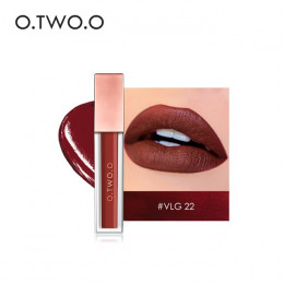 O.TWO.O aksamit cieczy szminka matowy błyszczyk wodoodporna trwały nawilżacz powietrza Pigment Lipgloss Rouge usta makijaż