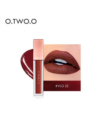 O.TWO.O aksamit cieczy szminka matowy błyszczyk wodoodporna trwały nawilżacz powietrza Pigment Lipgloss Rouge usta makijaż