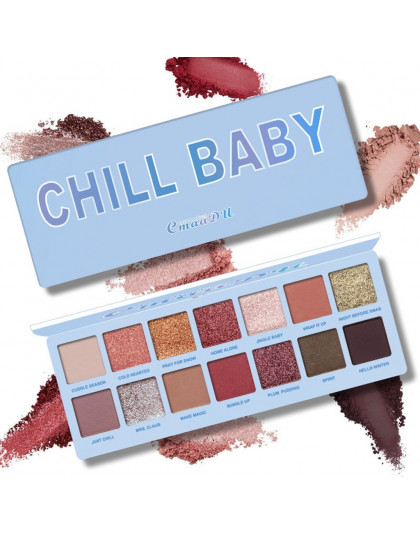 14 kolor nago Shining paleta cieni do powiek wodoodporna Smoky paleta cieni do oczu matowy proszek kosmetyki Lidschatten 