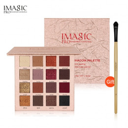 IMAGIC New Arrival urocze cienie do powiek 16 paleta kolorów makijaż paleta Matte Shimmer pigmentowe oczu cień do powiek w prosz