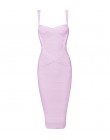 INDRESSME 2019 kobiet Midi bandaża sukni Sexy Spaghetti pasek Bodycon klub Party suknie Vestidos hurtownie