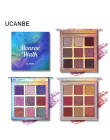 UCANBE marka Shimmer matowy paleta cieni do oczu do makijażu 9 kolory holograficzny Nude Glow Pigment cienie do powiek długotrwa