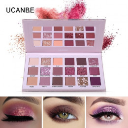 UCANBE marka Shimmer matowy paleta cieni do oczu do makijażu długotrwały wodoodporny brokat Nude cień do powiek Eye Liner tusz d