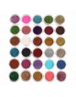 30 sztuk mieszane kolory Pigment w proszku brokat mineralny Spangle cień do powiek makijaż kosmetyki zestaw makijaż Shimmer błys