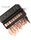 Focallure 10 sztuk paleta do makijażu naturalny makijaż oczu światło cień do powiek makijaż Shimmer Matte paleta cieni do powiek