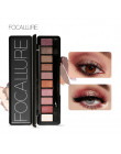 Focallure 10 sztuk paleta do makijażu naturalny makijaż oczu światło cień do powiek makijaż Shimmer Matte paleta cieni do powiek