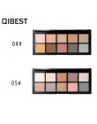 QIBEST 10 paleta kolorowych cieni do powiek Matte Shimmer Nude oczu kosmetyki wodoodporny długotrwały makijaż paleta proszek zes