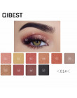 QIBEST 10 paleta kolorowych cieni do powiek Matte Shimmer Nude oczu kosmetyki wodoodporny długotrwały makijaż paleta proszek zes