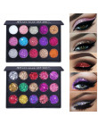 CmaaDu 15 kolory Glitter Eyeshadow paleta wodoodporna diament metalowe połyskujący cień do powiek barwiona kobiety uroda kosmety