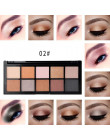 QIBEST 10 paleta kolorowych cieni do powiek Matte Shimmer Nude oczu kosmetyki wodoodporny długotrwały makijaż paleta proszek zes