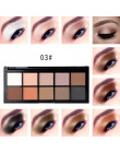QIBEST 10 paleta kolorowych cieni do powiek Matte Shimmer Nude oczu kosmetyki wodoodporny długotrwały makijaż paleta proszek zes