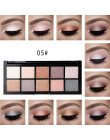 QIBEST 10 paleta kolorowych cieni do powiek Matte Shimmer Nude oczu kosmetyki wodoodporny długotrwały makijaż paleta proszek zes