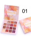 Nowy 16 paleta kolorowych cieni do powiek makijaż oczu Glitter matowy cień do powiek długotrwały makijaż kosmetyczne wodoodporny