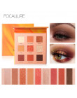 FOCALLURE uroczy cień do powiek 9 paleta kolorów makijaż paleta Matte Shimmer pigmentowe paleta cieni do powiek