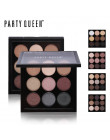 Party Queen nowy 9 artysty paleta cieni do powiek Shimmer matowy Pigment kolor ziemi zestaw cieni do powiek nago makijaż gładki 