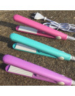 Wysokiej jakości mini prostownica do włosów żelaza różowy ceramiczne prostowanie blachy falistej Curling żelazne narzędzia do st