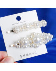 Moda 8 style kobiety koreański Pearl imitacja koraliki klips do włosów Barrette Stick spinka do włosów akcesoria do stylizacji w