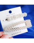 Moda 8 style kobiety koreański Pearl imitacja koraliki klips do włosów Barrette Stick spinka do włosów akcesoria do stylizacji w