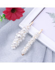 2 sztuk/zestaw moda Pearl imitacja koraliki klips do włosów Barrette perła wykonana ręcznie kwiat kij spinka do włosów dla dziew