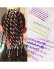6 sztuk/partia Rainbow kolor Cute Girl lokówki do włosów warkocz narzędzia do stylizacji włosów wałek do włosów warkocz konserwa