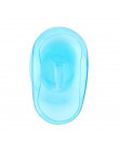 Nowy gorący 2 sztuk przezroczysty silikonowy osłona uszu farba do farbowania włosów Protect Salon kolor niebieski nowy szybka wy