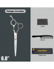 5.5/6.0 "sprzedaż japońskie nożyczki do włosów teflon nożyce tanie nożyczki fryzjerskie fryzjer degażówki nożyczki nożyczki fryz