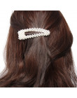 1 pc nowa moda Peruka perłowa klip dla kobiet elegancki koreański Design Snap Barrette Stick spinka do włosów akcesoria do styli