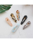 New Arrival 1 PC w stylu Vintage kobiety kwas octowy spinki do włosów spinki do włosów Leopard Print Waterdrop Barrettes dziewcz