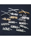 1Pc Shining Letter Hairpins Crystal Shiny Rhinestones Letters Hair Clips Women Styling Tool Hairgrip Diamond  Hair Accessories