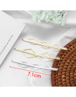 2/4 sztuk/zestaw Korea proste metalowe spinki do włosów dla kobiet geometryczne romb złoty kolor srebrny spinki do włosów akceso