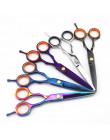 Profesjonalne nożyczki do włosów cięcia włosów degażówki nożyce nożyczki fryzjerskie fryzjer Salon narzędzie dla fryzjera