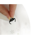 100 sztuk czarne Pplastic klip 1 cm Mini słodka spinka do włosów koreańska wersja dziwne ręka klip małe pazur akcesoria do włosó