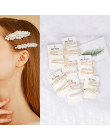 2 sztuk/zestaw moda Pearl imitacja koraliki klips do włosów Barrette perła wykonana ręcznie kwiat kij spinka do włosów dla dziew