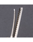 Nowy 50 sztuk nowy srebrny płaskie metalowe pojedyncze Prong aligator spinki do włosów krokodyl Barrette dla łuków DIY spinki do