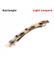 Vintage Japan bursztyn akrylowe Leopard spinki do włosów geometryczne okrągły trójkąt w kształcie serca w kształcie serca spinka