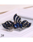 Moda damska kryształ motyl spinka do włosów w stylu Vintage Rhinestone kwiat szpilka do włosów Barrette spinka do włosów akcesor