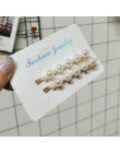 1 sztuk nowy Metal Peruka perłowa Pin błyszczące spinki do włosów połączenie minimalistyczny słodki wiatr grzywka klip akcesoria