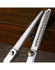 2 sztuk Salon profesjonalny fryzjer nożyce do cięcia włosów degażówki nożyczki nożyce fryzjerskie zestaw narzędzie do stylizacji