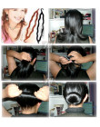 Barrette plecionka kobiety Lady magia włosów Twist stylizacja klip Stick warkocz ekspres do narzędzie do włosów akcesoria do wło
