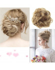 Kobiety panie bałagan Scrunchie Chignon do włosów prosto elastyczna opaska Updo Hairpiece włosy syntetyczne Chignon przedłużanie