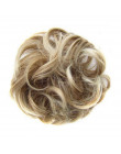 Kobiety panie bałagan Scrunchie Chignon do włosów prosto elastyczna opaska Updo Hairpiece włosy syntetyczne Chignon przedłużanie